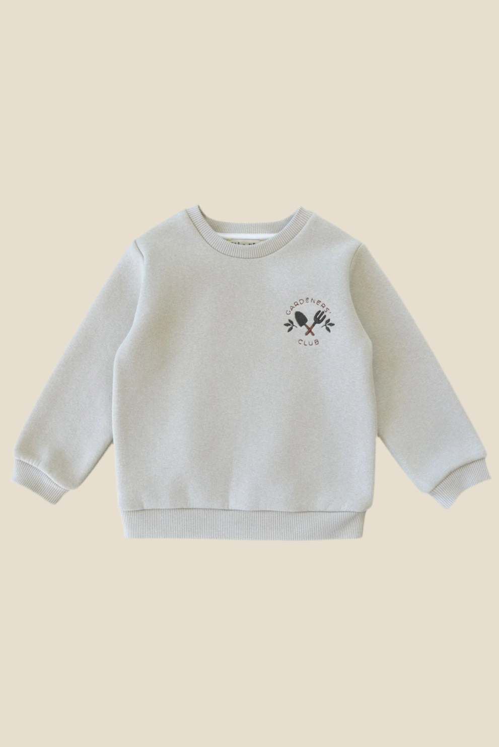 Trui Gardener’s Club Embroidery | Groen/Beige | Eli & Nev