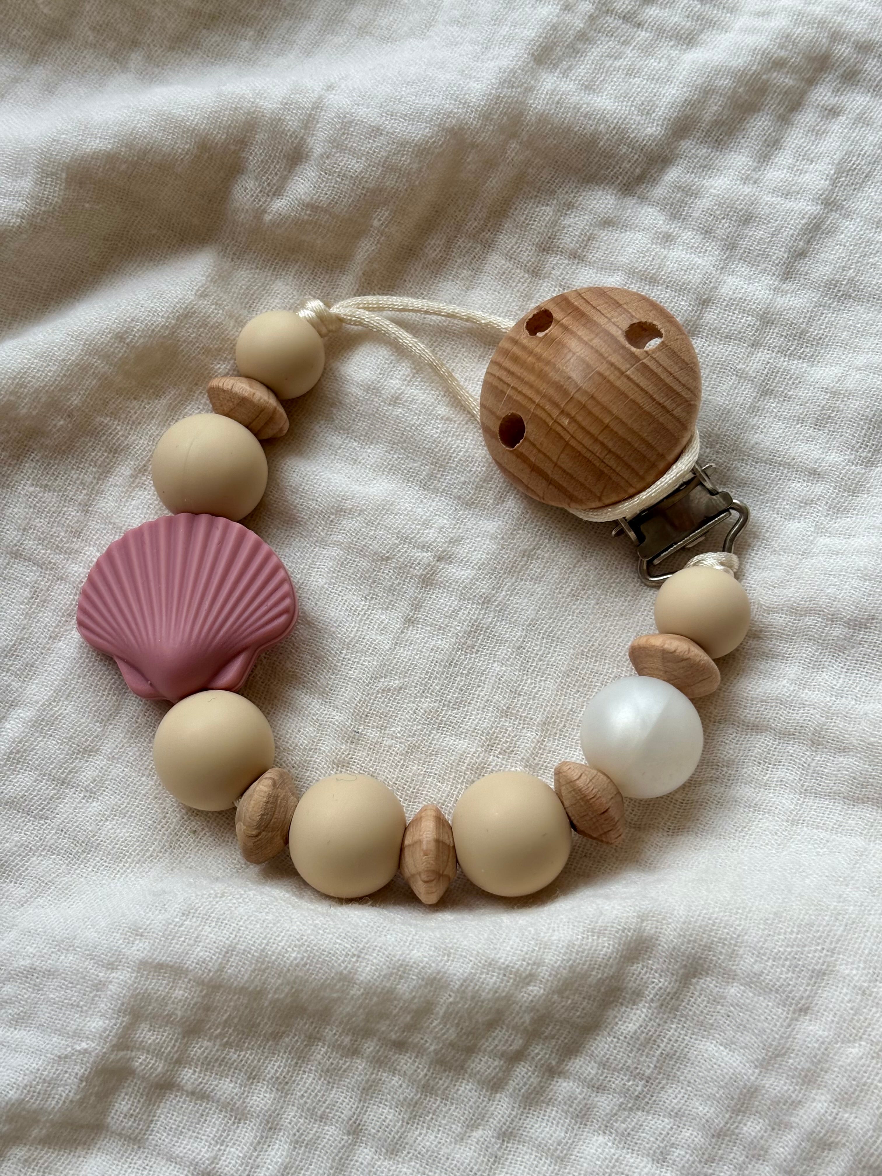 Speenkoord ‘Schelp’ | Roze