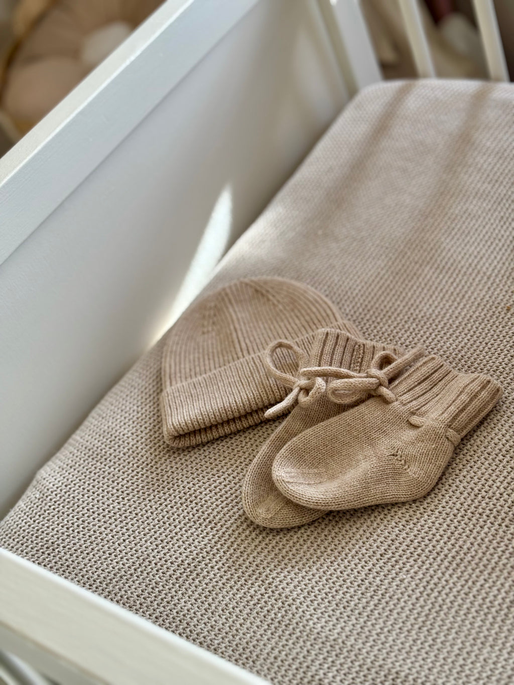 Slofjes Merino Wol | Zand| Petite Noé