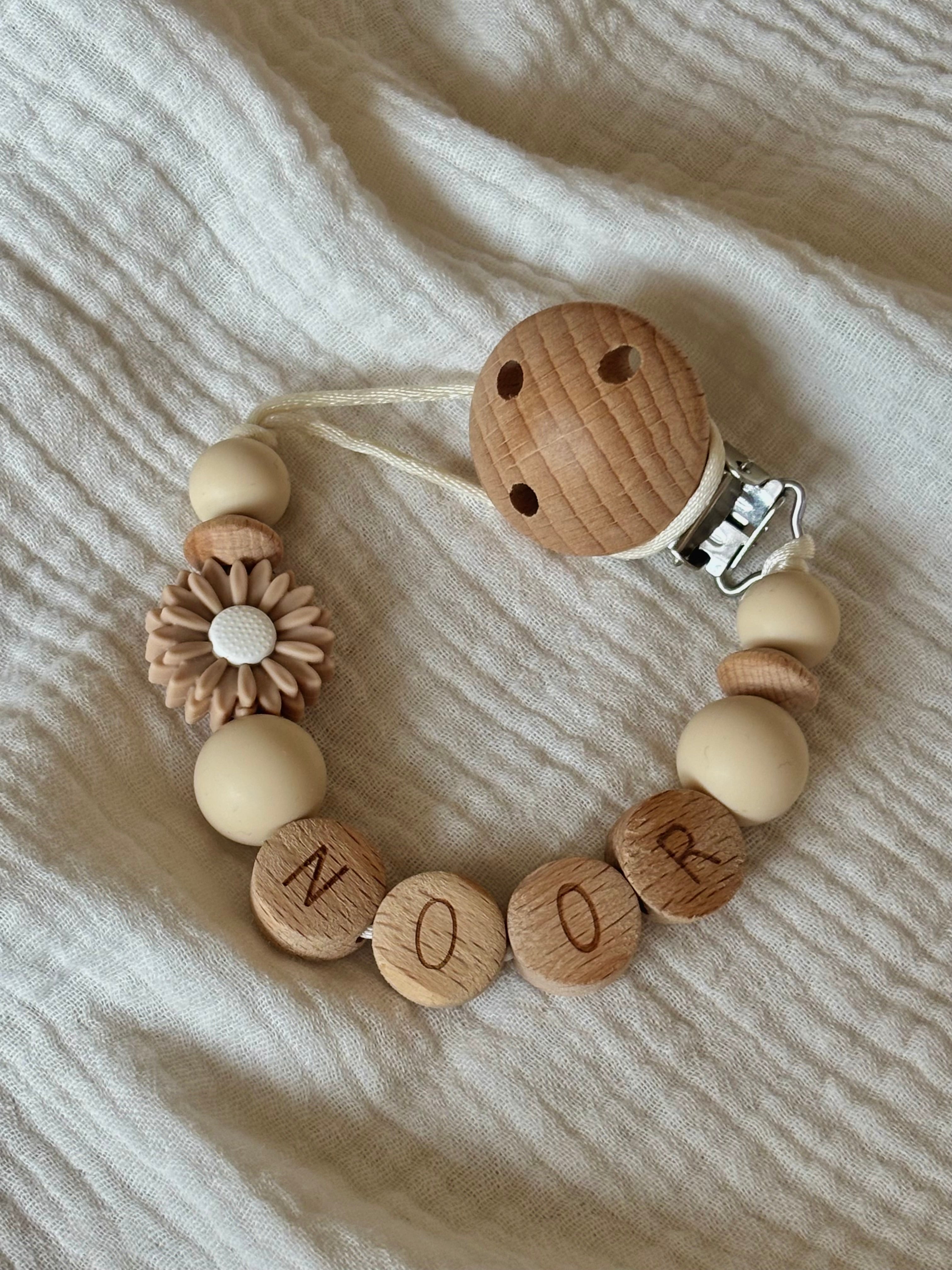 Speenkoord ‘Madelief’ met naam