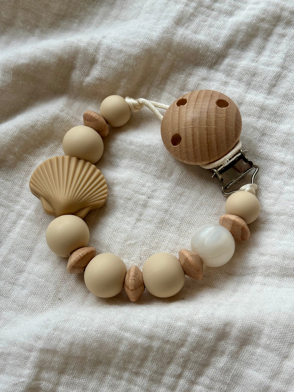 Speenkoord ‘Schelp’ | Beige