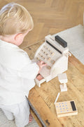Speelkassa Coco | Houten kassa inclusief accessoires | Babiem