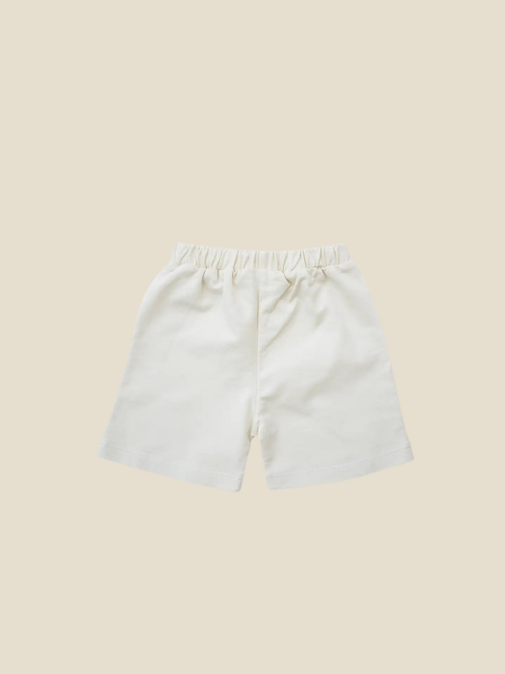 Jersey Shorts met vijgendetail | crème | Eli & Nev