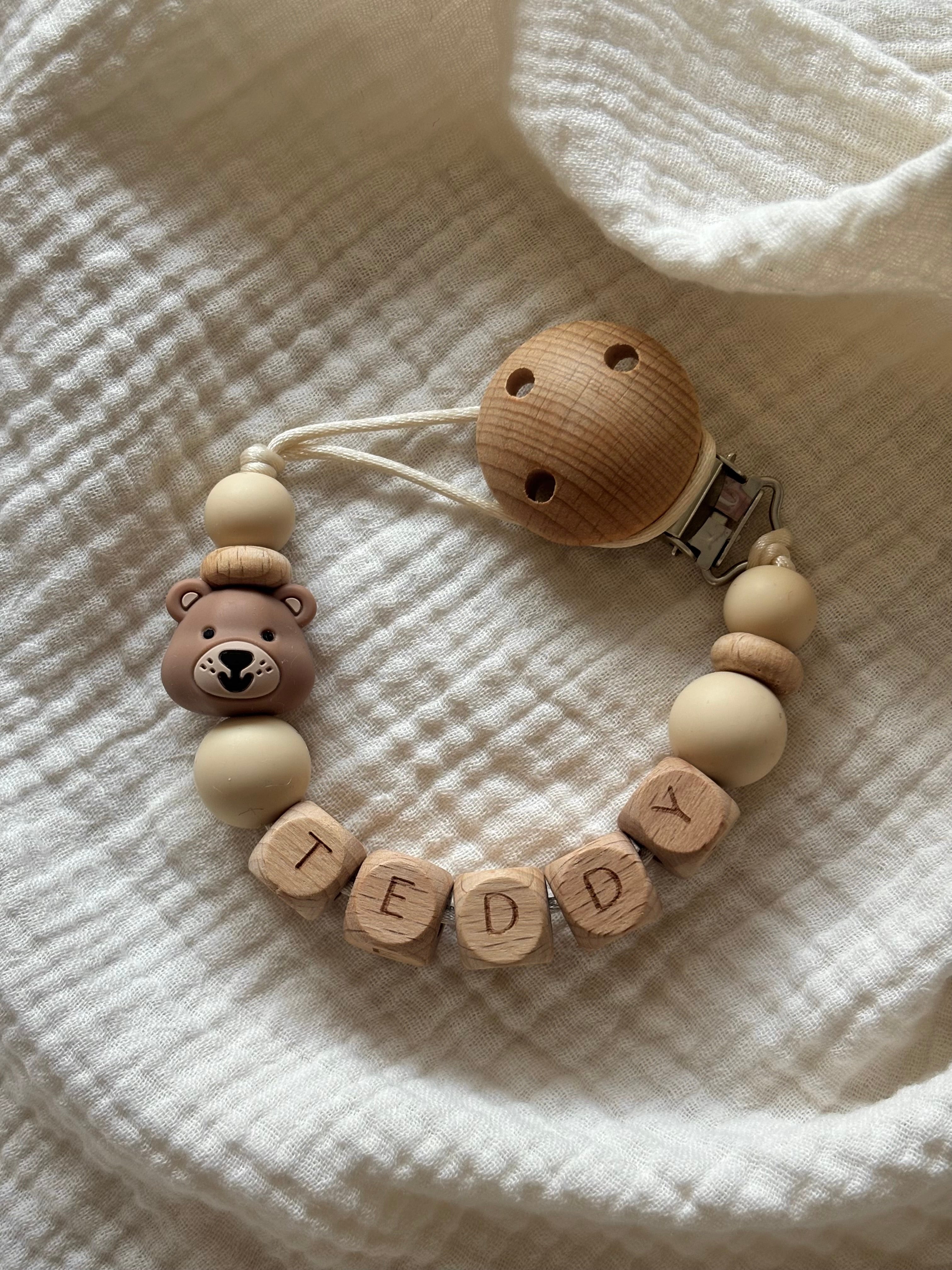 Speenkoord ‘Beertje’ met naam