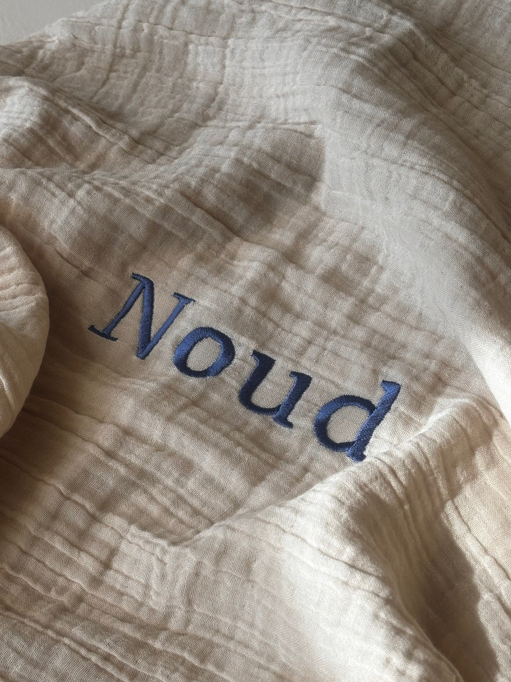 Hydrofiele doek met naam | Sand | 110x110